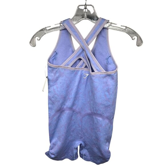 Gymshark Womens Blue One Piece Activewear Unitard Bodysuit Small Stretch New - Picture 2 of 9